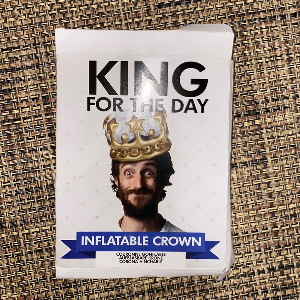 KiNG for the Day Inflatable Crown Father’s Day!